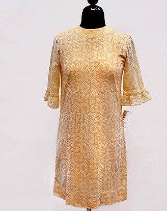 60S PEACH LACE DRESS<br>7/8